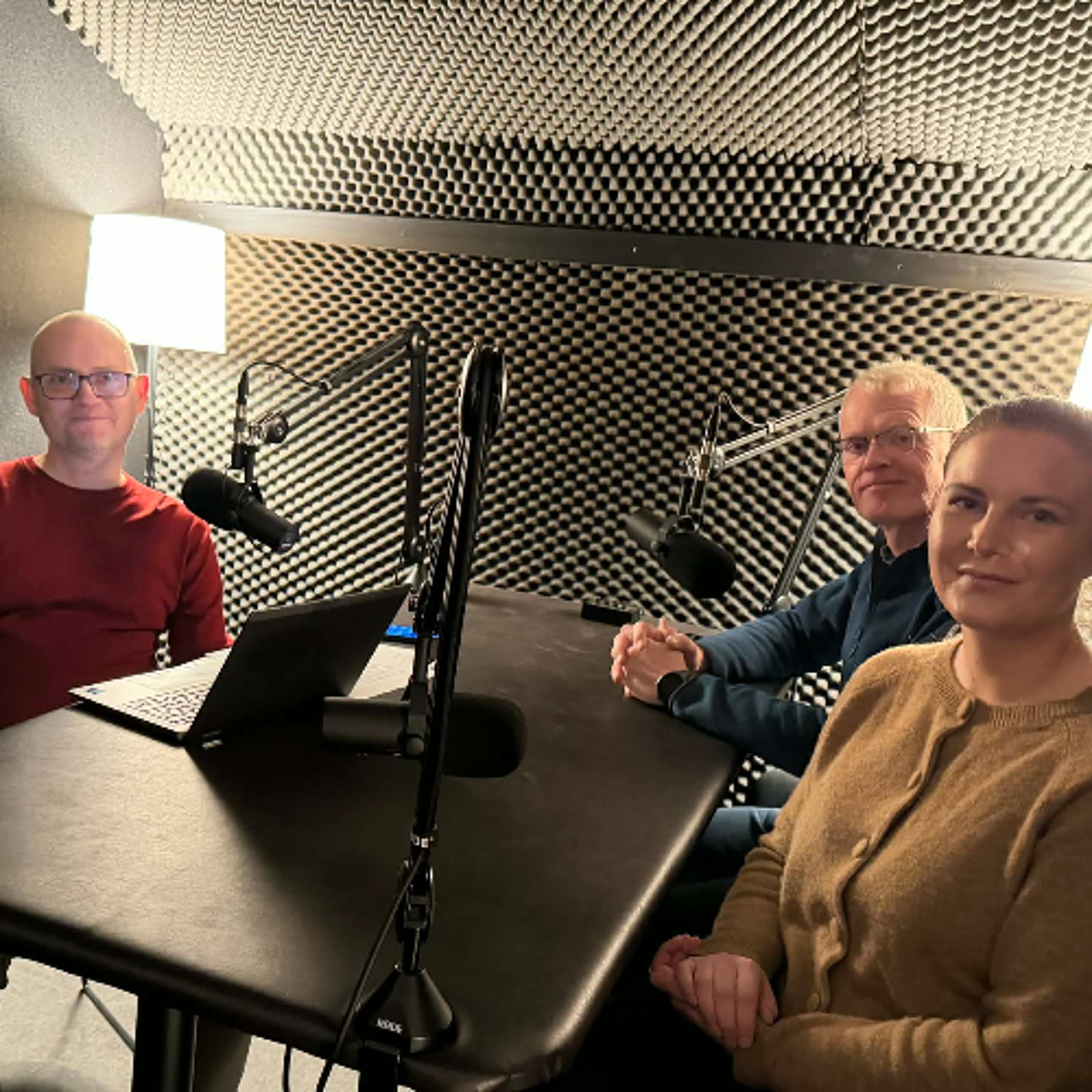 Mynd fyrir þáttinn Með vindinn í fangið hjá Hlaðvarp Landsnets