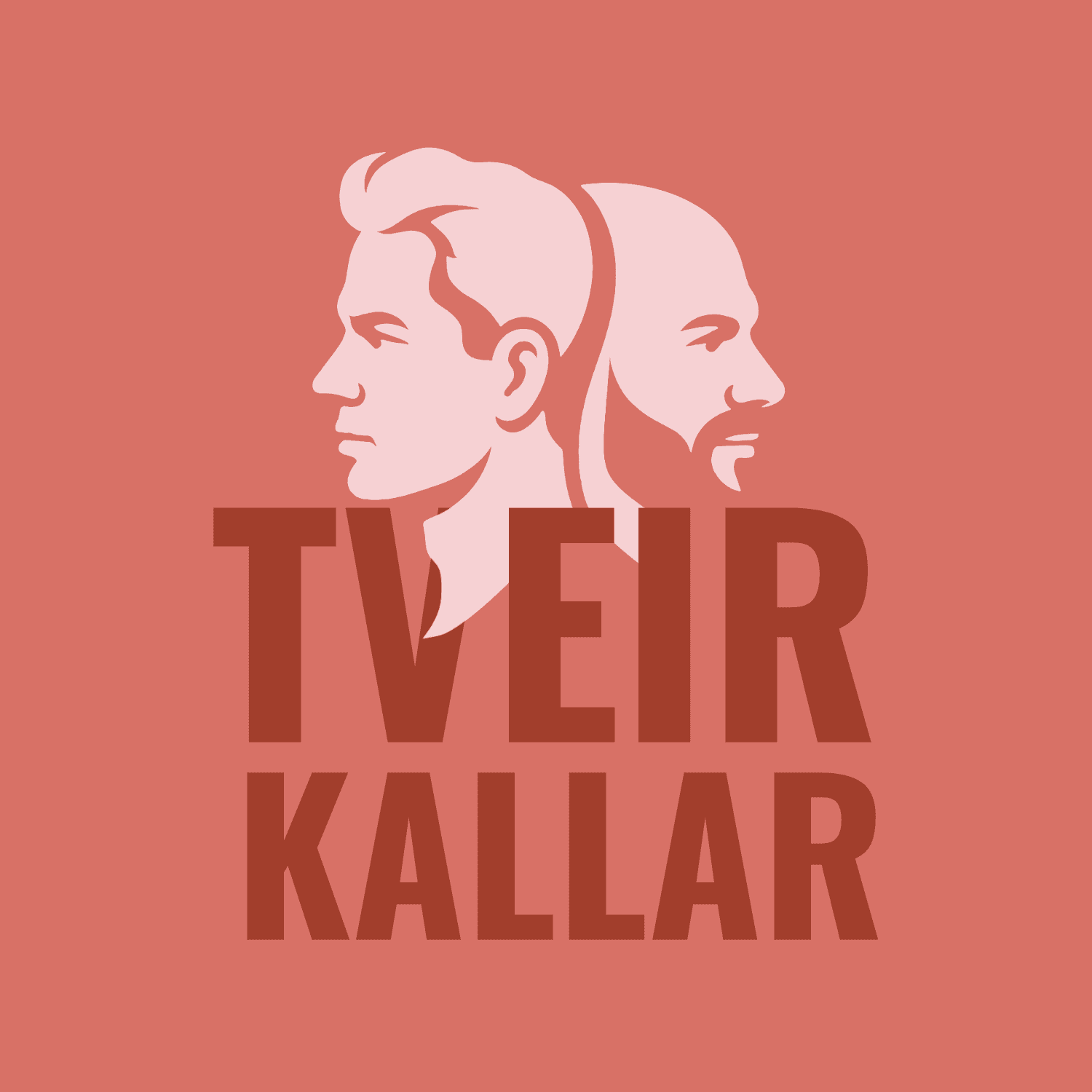 Forsíðumynd fyrir hlaðvarpið Tveir kallar