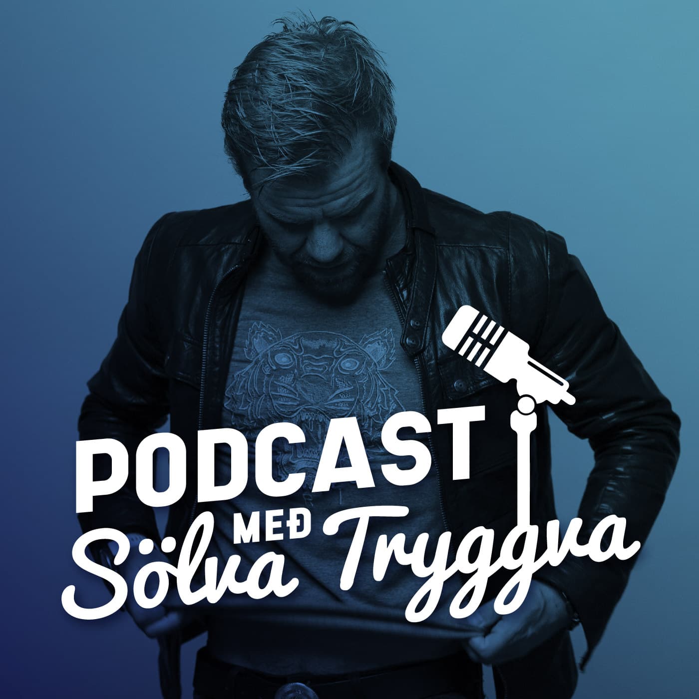Forsíðumynd fyrir hlaðvarpið Podcast með Sölva Tryggva